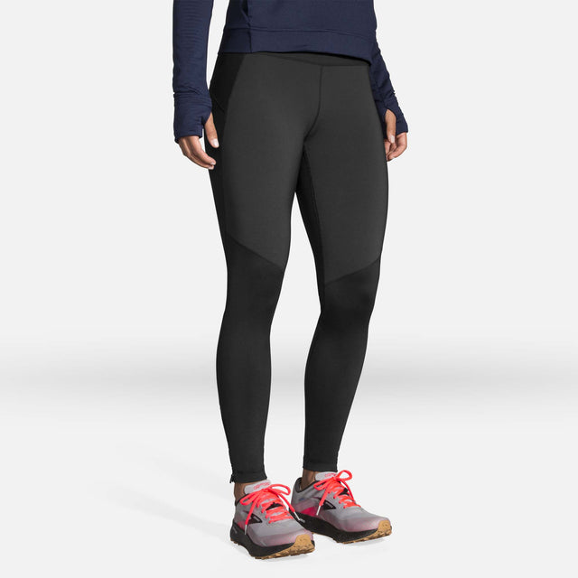 Brooks Switch Hybrid pantalon de course à pied noir femme face