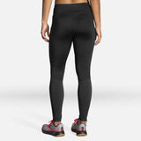 Brooks Switch Hybrid pantalon de course à pied noir femme dos