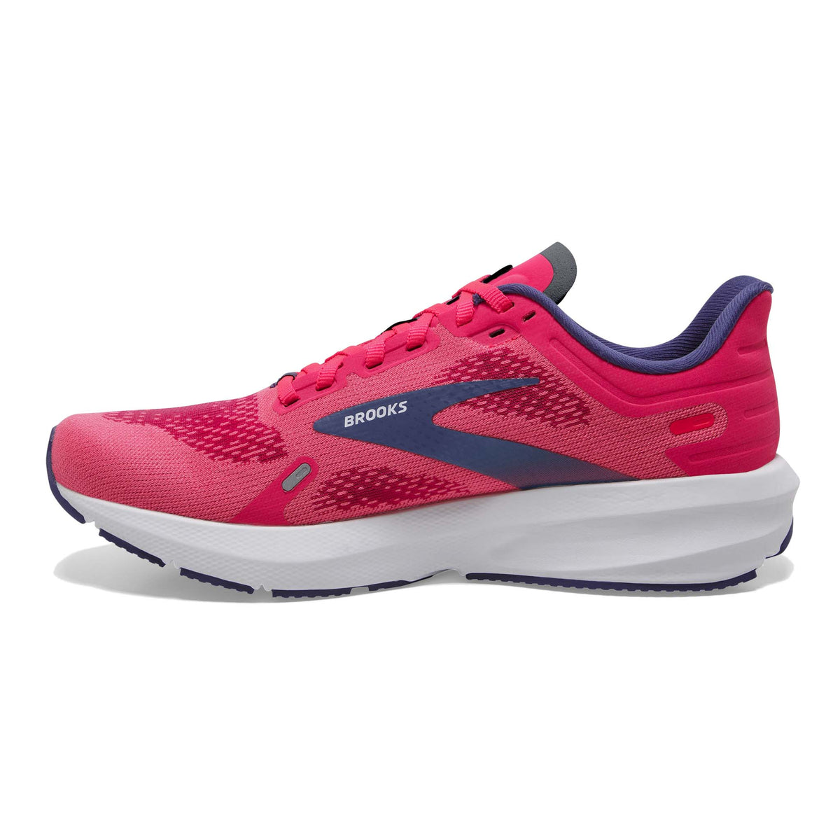 Brooks Launch 9 chaussures de course à pied pink fuchsia pour femme lateral 2