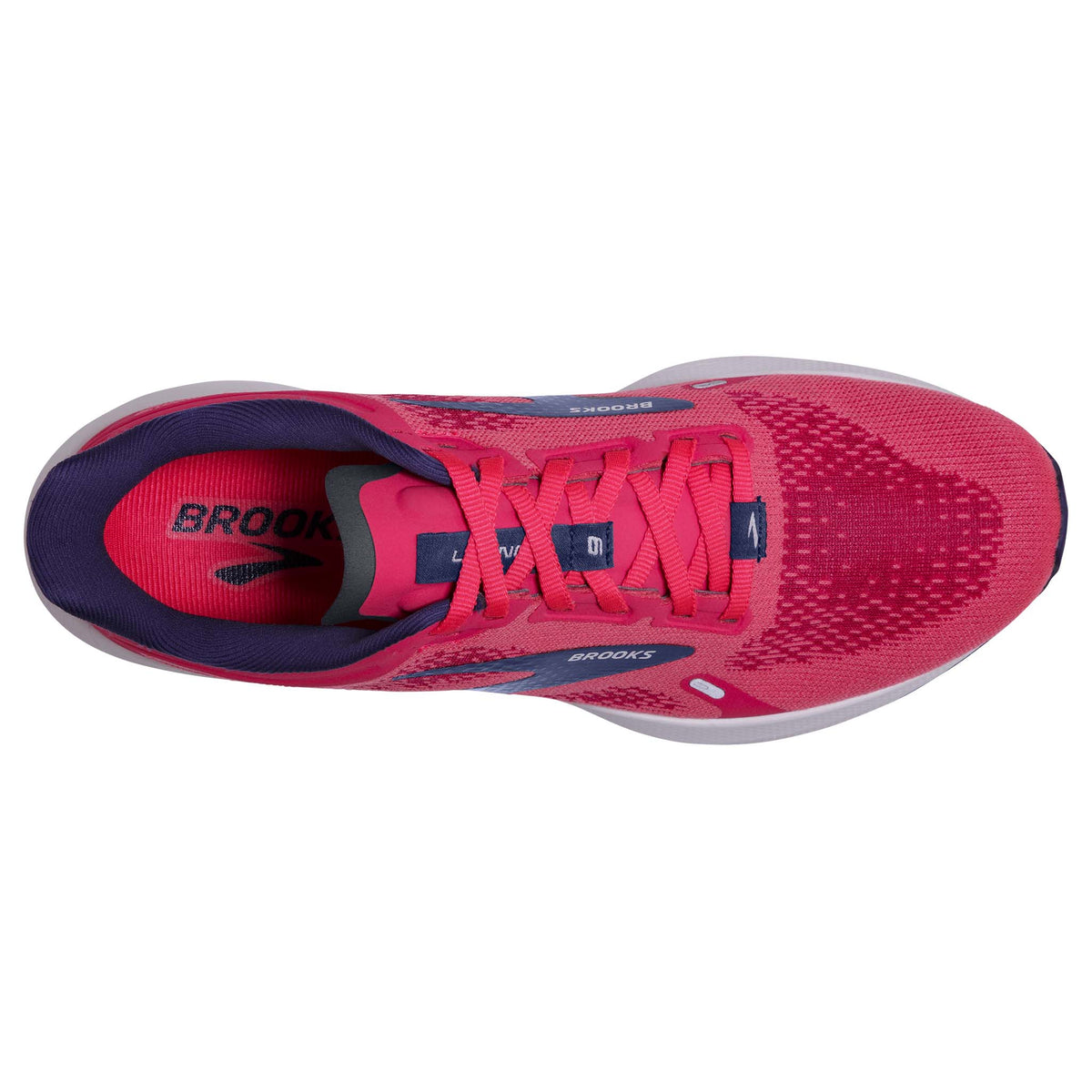 Brooks Launch 9 chaussures de course à pied pink fuchsia pour femme empeigne
