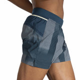 Brooks Sherpa 5-inch short de course à pied pour homme - Indigo Rush Altitude Print