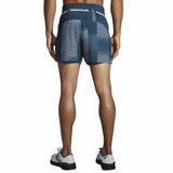 Brooks Sherpa 5-inch short de course à pied pour homme - Indigo Rush Altitude Print