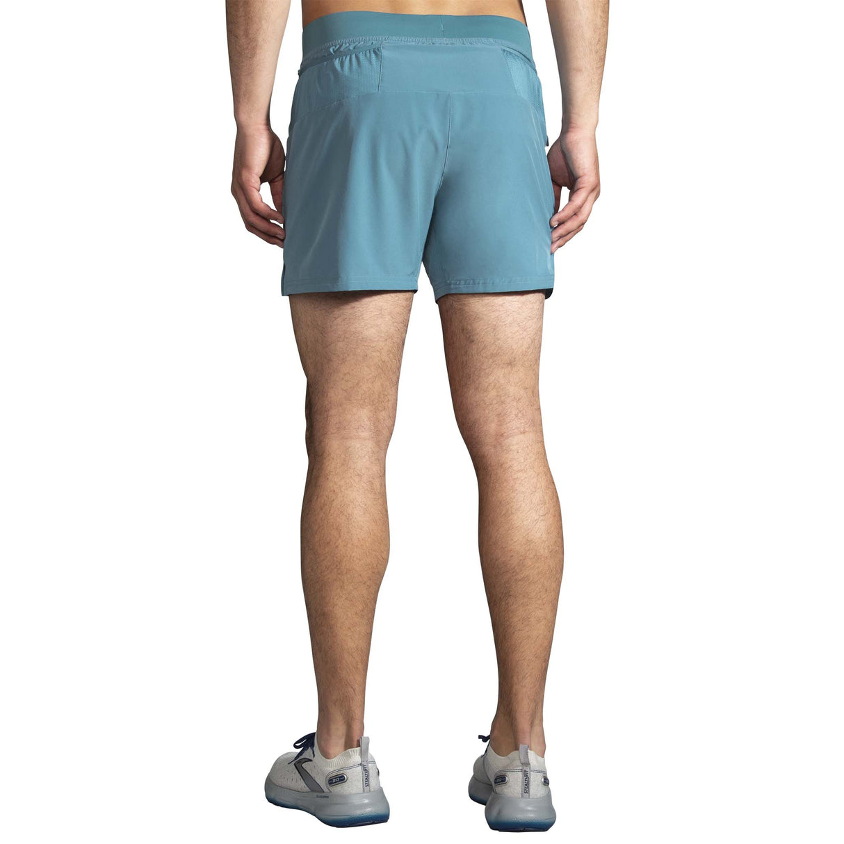 Brooks Sherpa 5 pouces 2-en-1 short de course homme dos - slate blue