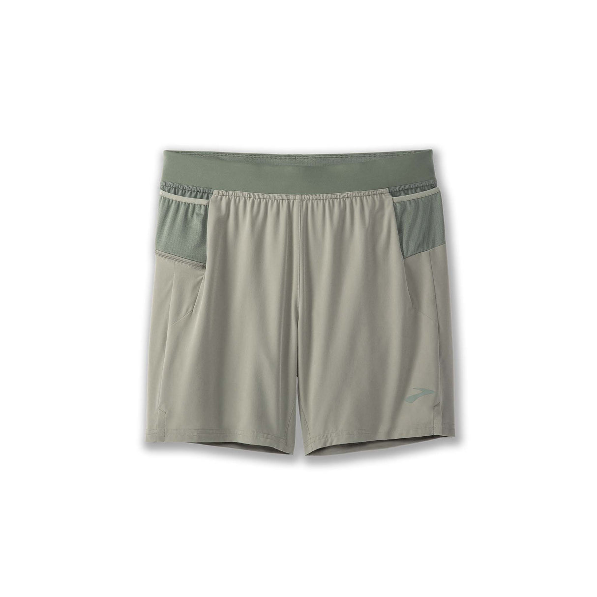 Brooks Sherpa 7-inch 2-in-1 short de course à pied homme- pebble / dark pebble