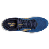 Brooks Launch 6 chaussures de course homme peacoat blue gold dessus
