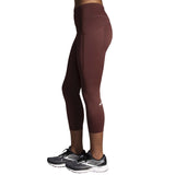 Brooks Method 3/4 Tight legging de course à pied femme run raisin lateral