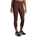 Brooks Method 3/4 Tight legging de course à pied femme run raisin face