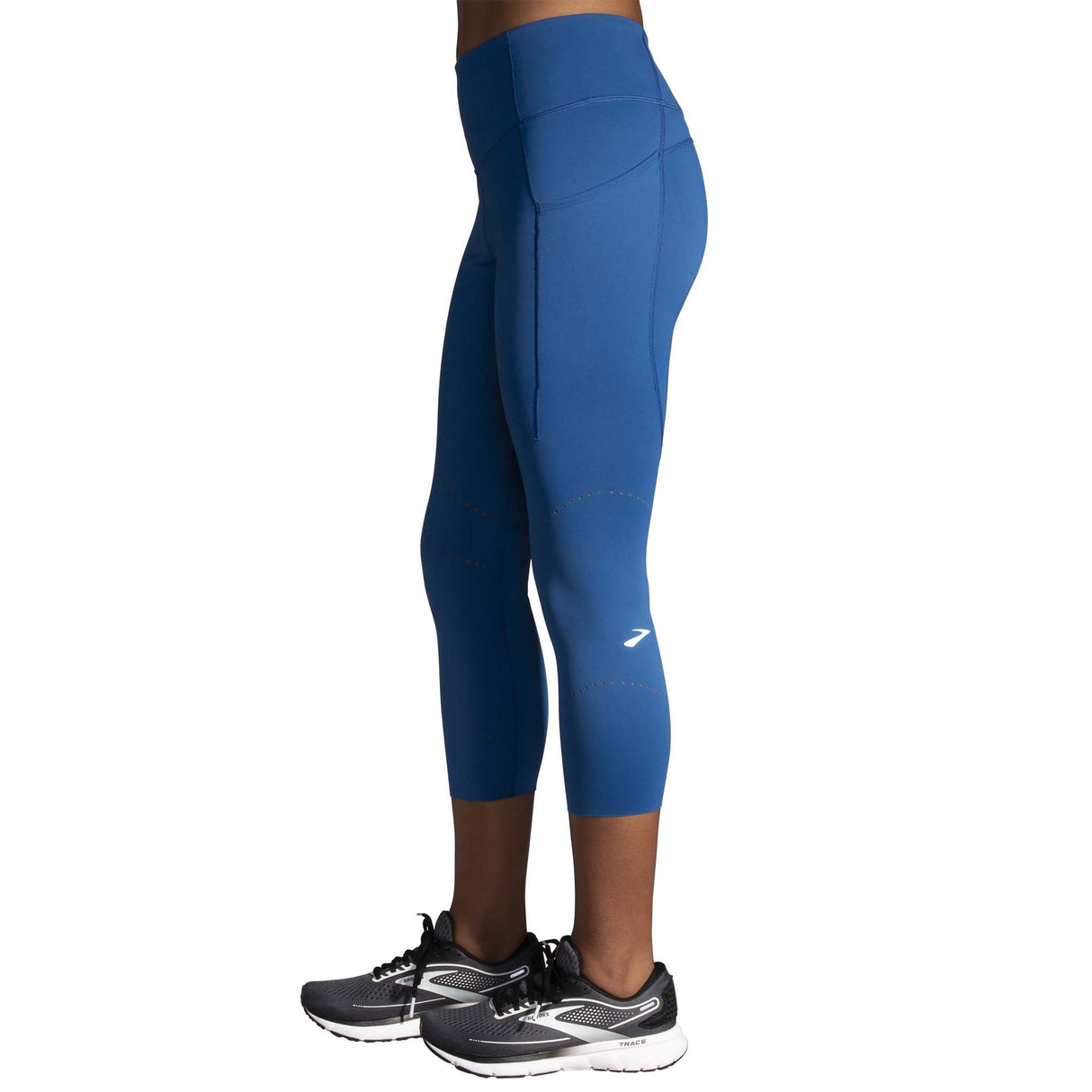 Brooks Method 3/4 Tight legging de course à pied femme blue ash lateral