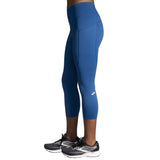 Brooks Method 3/4 Tight legging de course à pied femme blue ash lateral