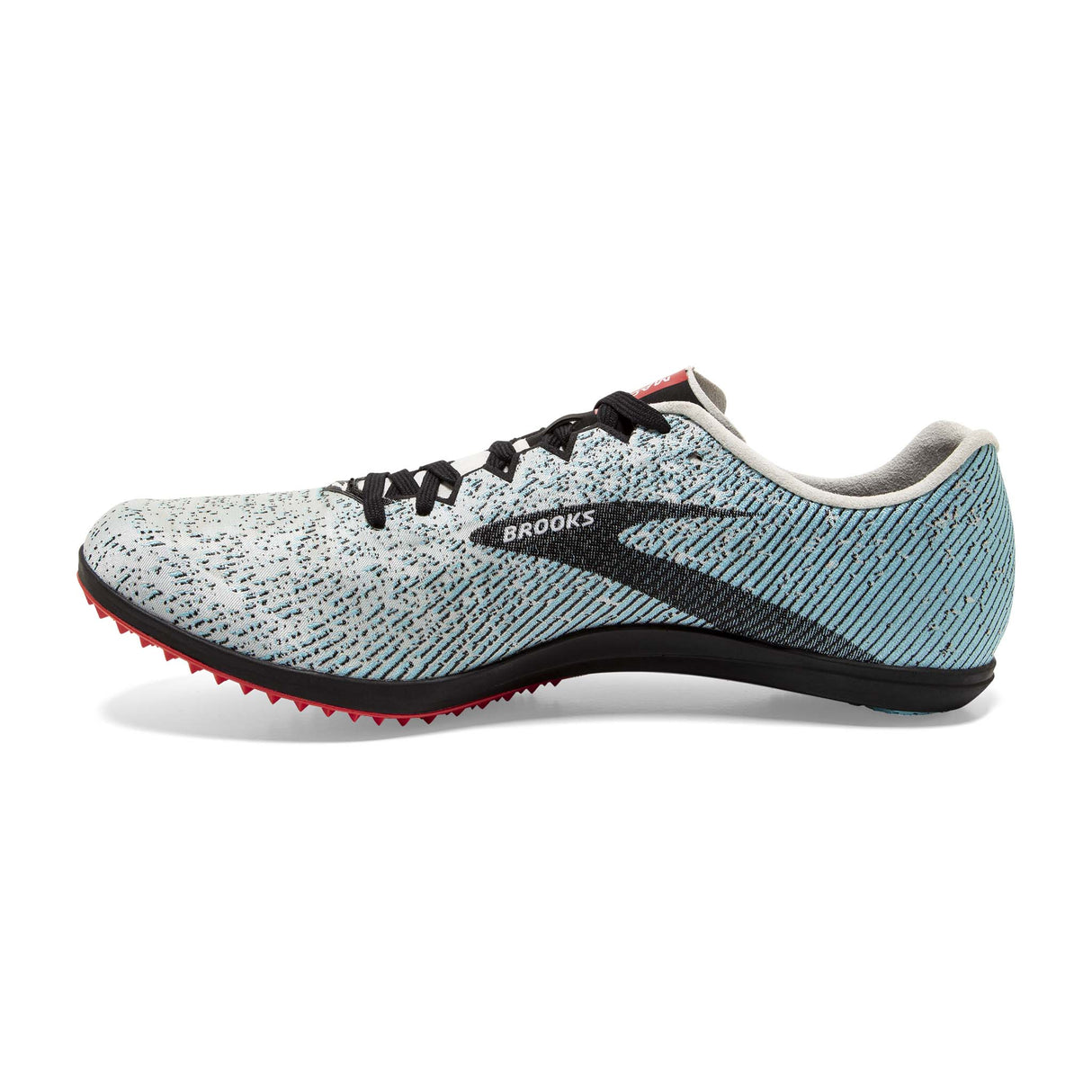 Brooks Mach 19 Spikeless gris noir capri lateral