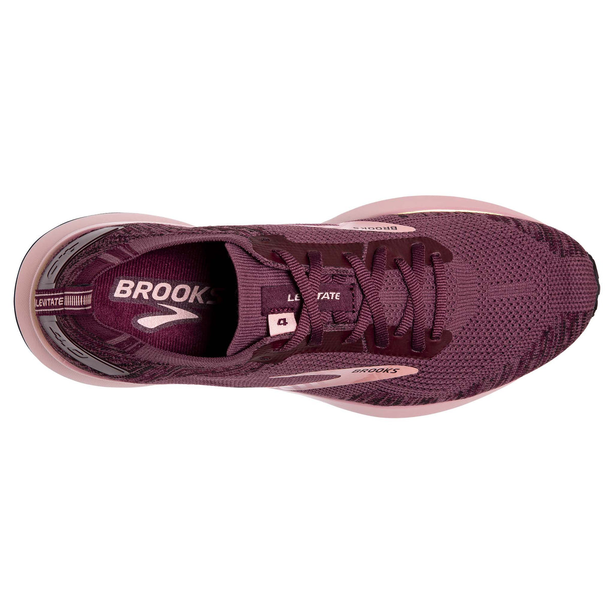 Brooks Levitate 4 chaussures de course a pied pour femme nocturne coral empeigne
