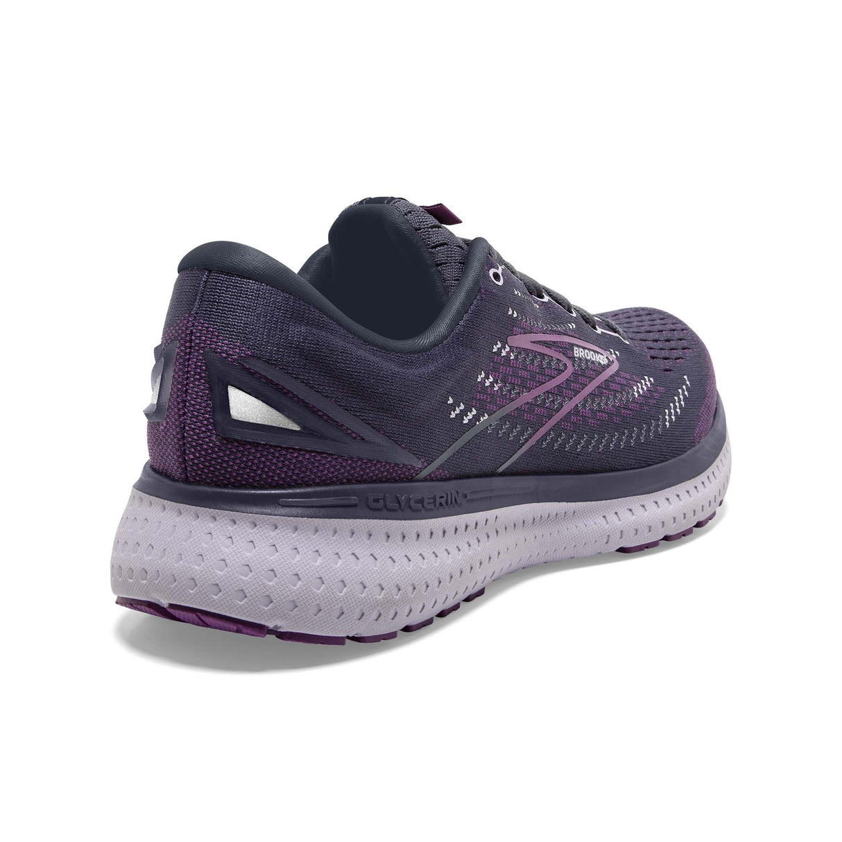 Brooks Glycerin 19 souliers de course femme ombre violet lavender talon