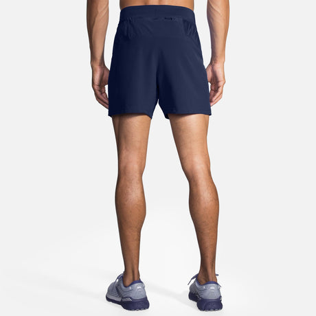 Brooks Sherpa 5" short course bleu marine homme dos