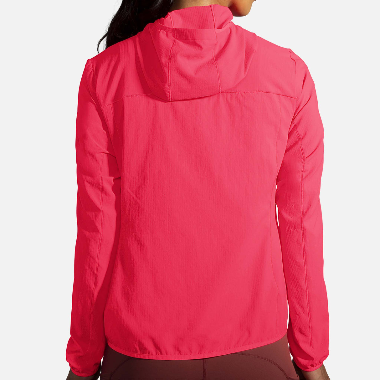 Brooks Canopy jacket de course rose femme dos