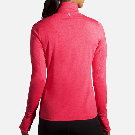 Brooks Dash 1/2 Zip chandail de course rose femme dos