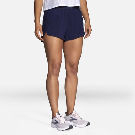 Brooks Chaser 3" shorts course marine femme