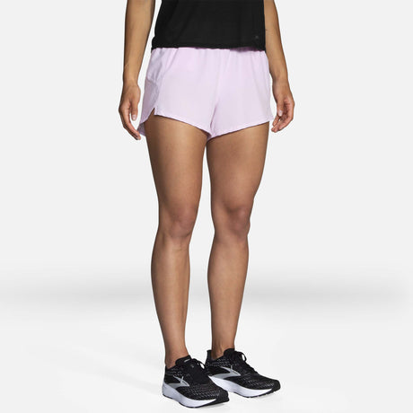 Brooks Chaser 3" shorts course orchid haze femme face