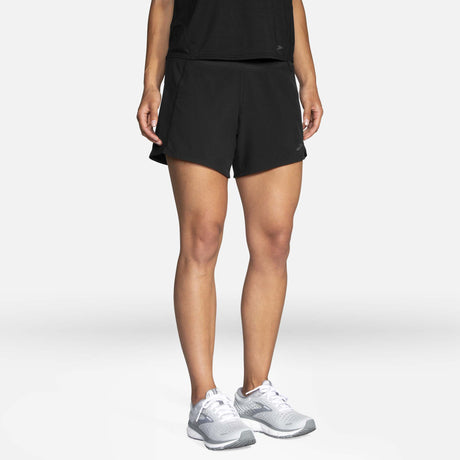 Brooks Chaser 5" shorts course noir femme face