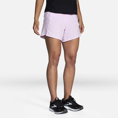 Brooks Chaser 5" shorts course orchid haze femme face