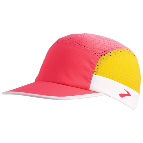 Brooks Propel Mesh Hat casquette de course rose tangerine balnc