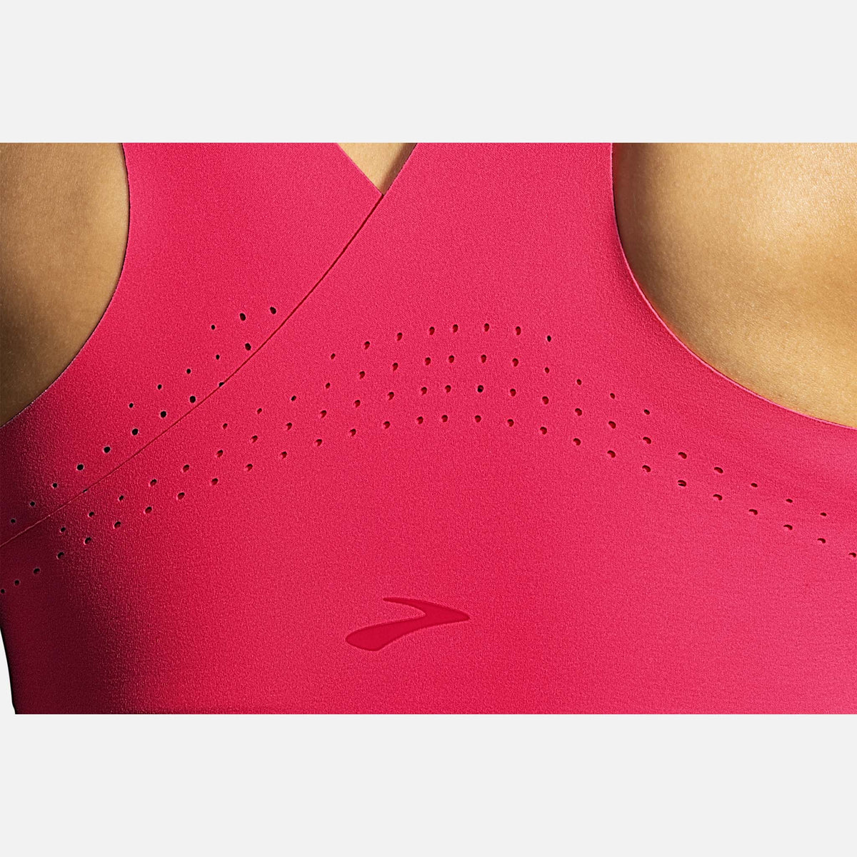 Brooks Dare Crossback top course pink femme dos