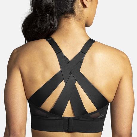 Brooks Drive Interlace Bra noir dos