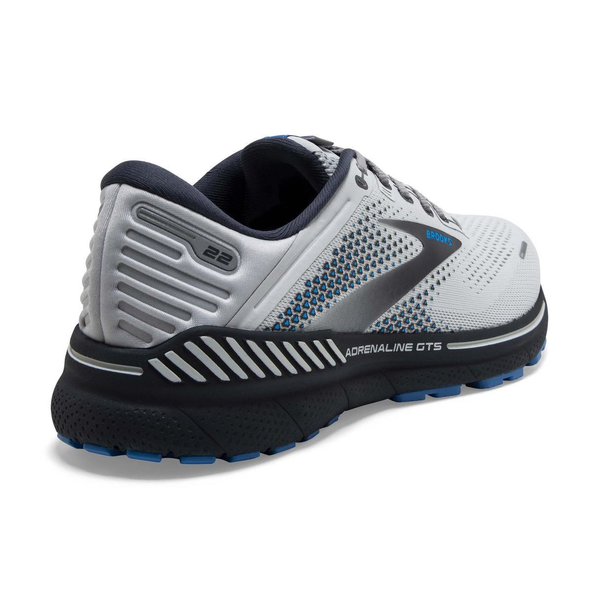 Brooks Adrenaline GTS 22 chaussures de course à pied homme - oyster india ink blue talon