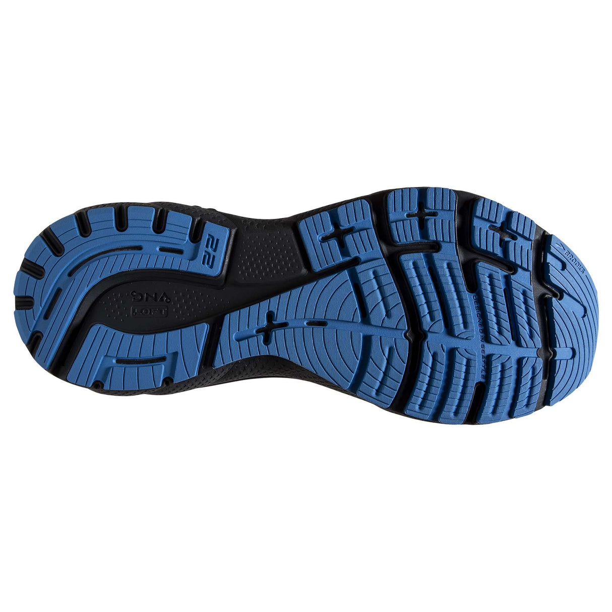 Brooks Adrenaline GTS 22 chaussures de course à pied homme - oyster india ink blue semelle