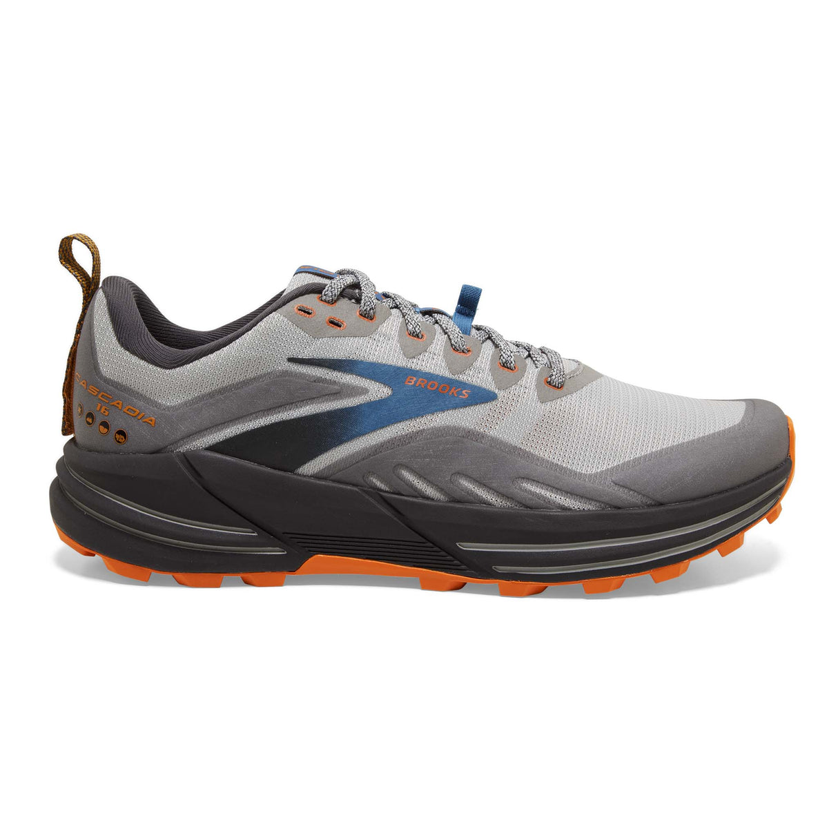 Brooks Cascadia 16 chaussures de course à pied trail homme - oyster mushroom alloy orange