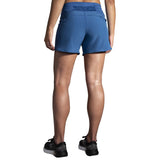 Brooks Chaser 5-inch shorts de course à pied pour femme  blue ash dos