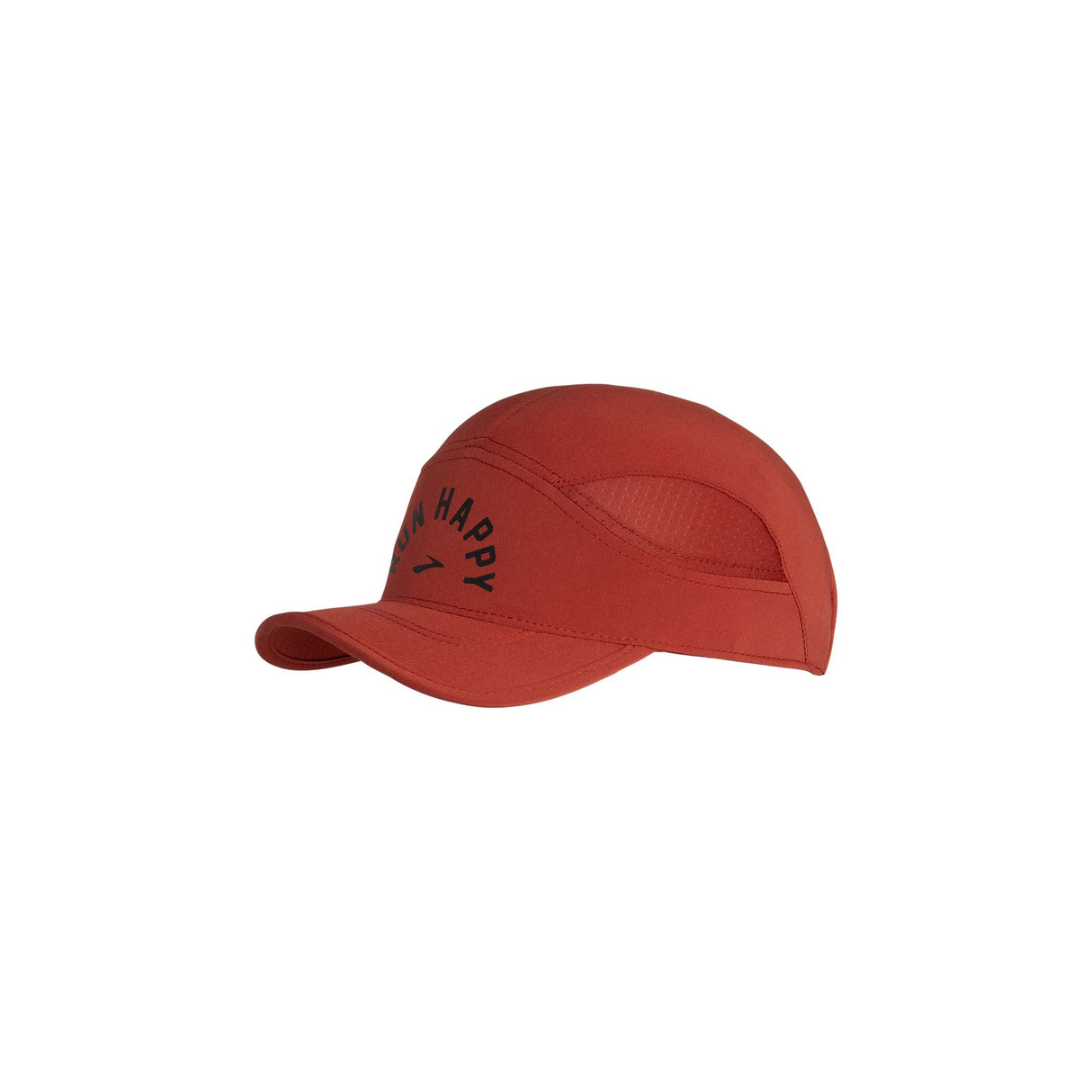 Brooks Chaser Hat casquette de course à pied unisexe copper run happy lateral