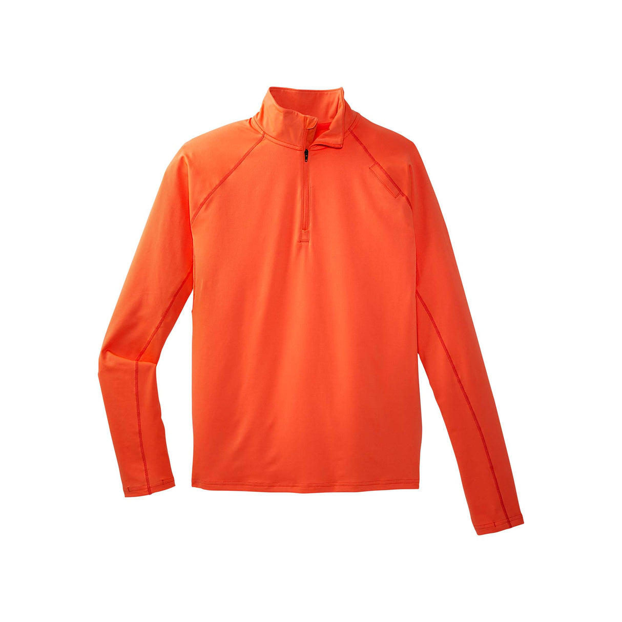 Chandail de course Brooks Dash demi-zip vivid flame manches longues homme