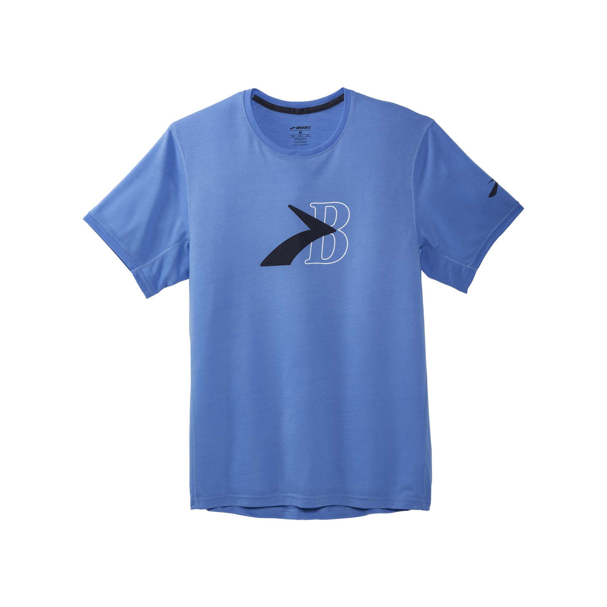 Brooks Distance Graphic T-shirt vivid blue logo homme