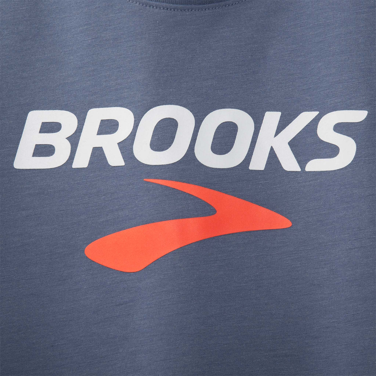 Brooks Distance Graphic T-shirt heather dusk logo homme detail
