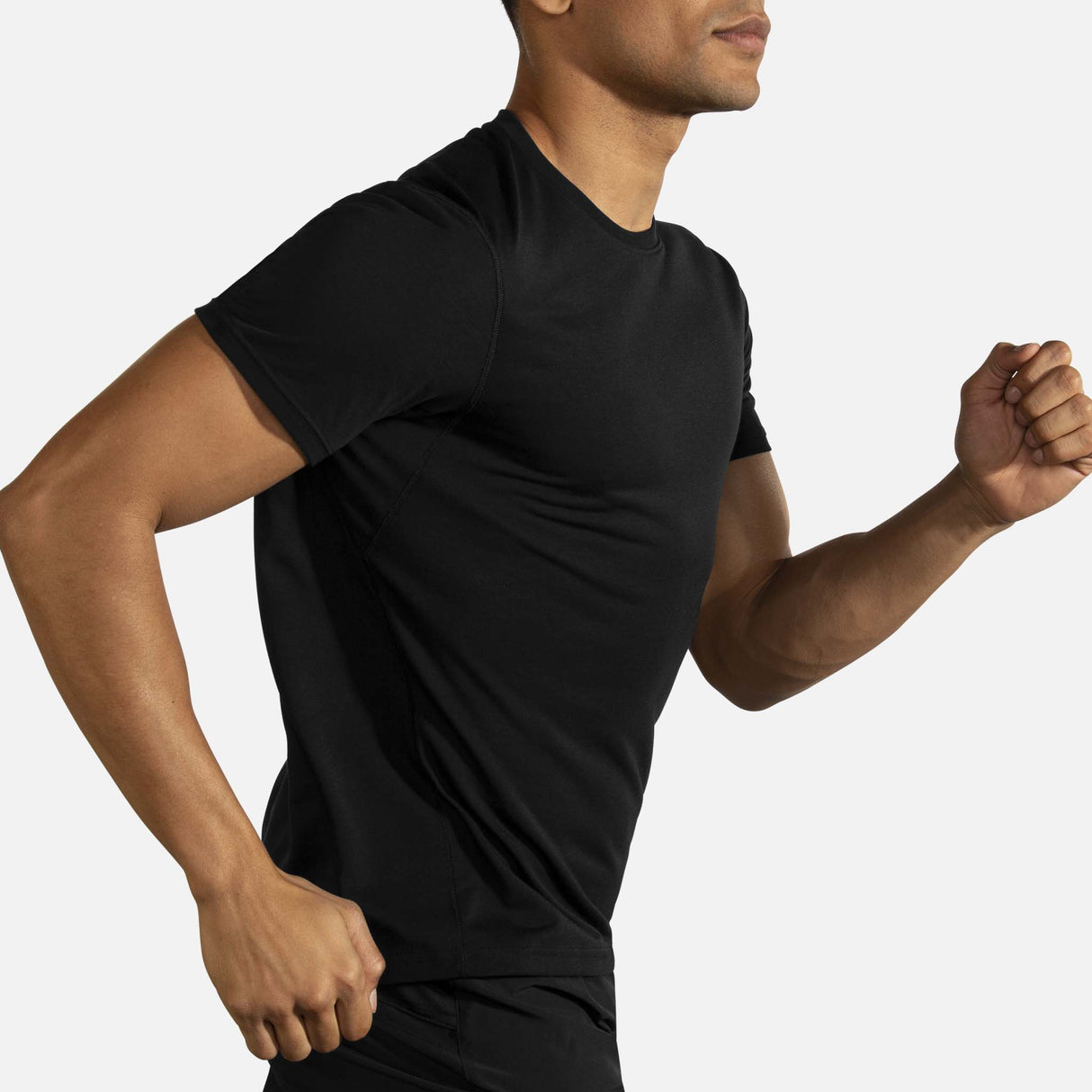 Brooks Distance T-shirt sport noir homme en course