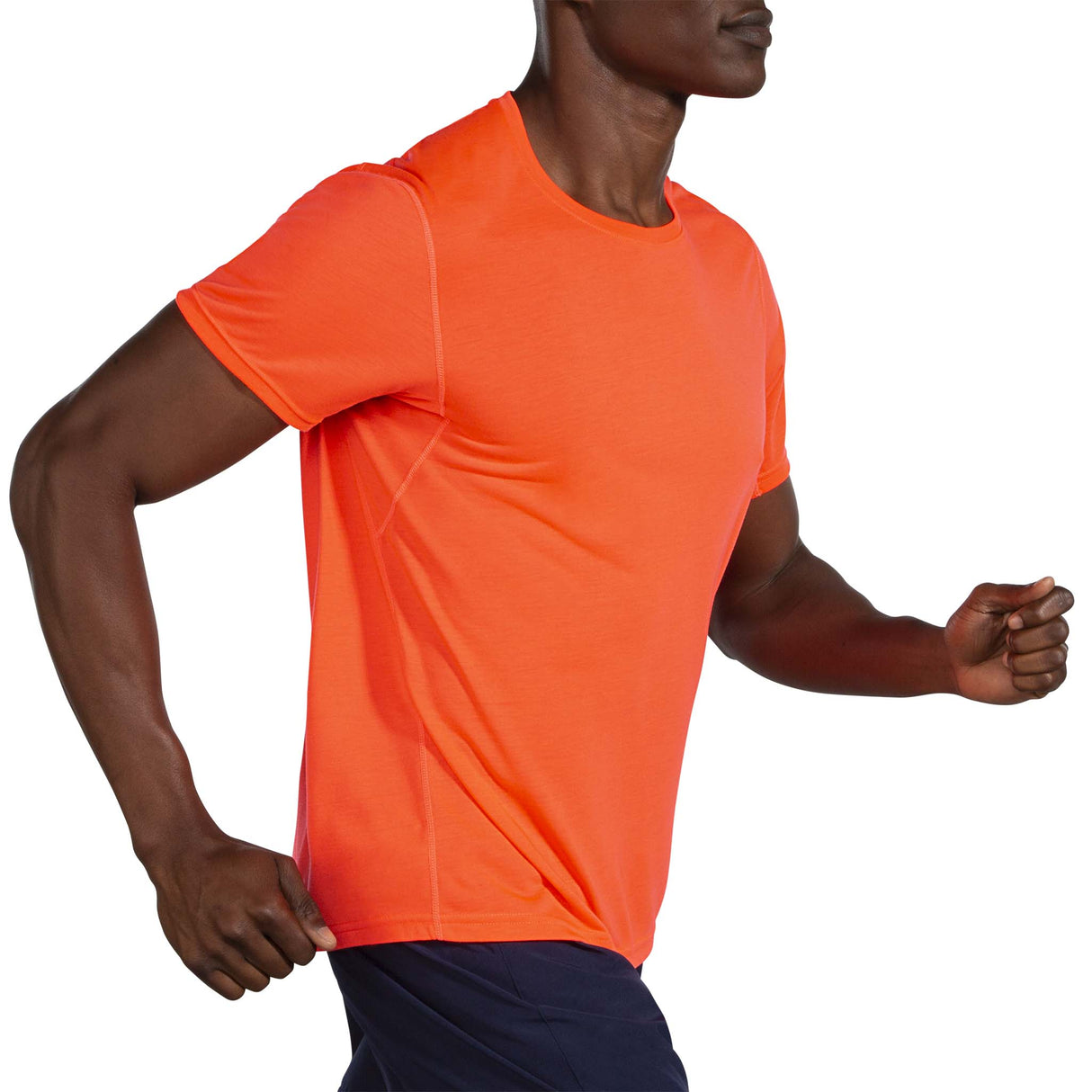 Brooks Distance T-shirt sport vivid flame homme action