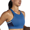 Brooks Drive 3 Pocket Run Bra blue ash ice blue navy face