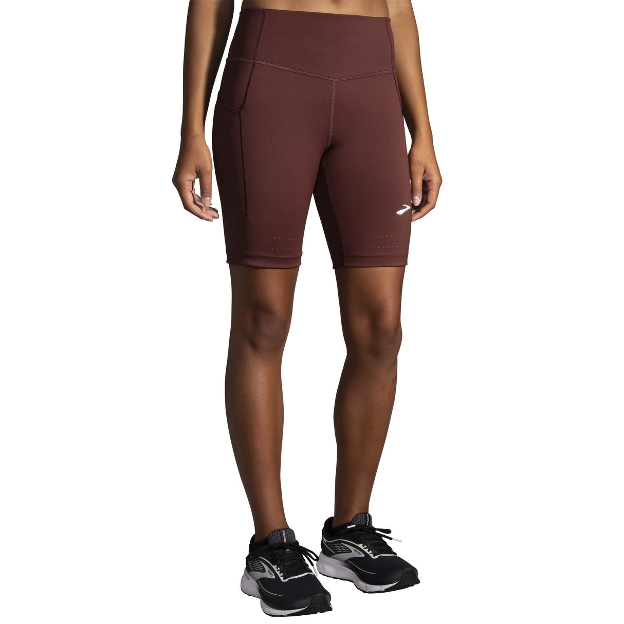 Brooks Method 8-inch short tight cuissard de course à pied femme run raisin face