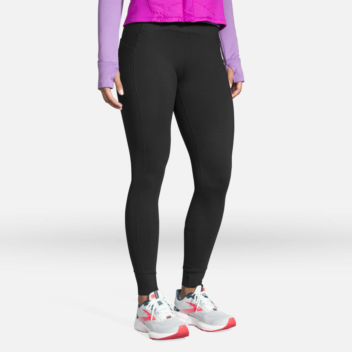 Brooks Momentum Thermal leggings de course noir femme live