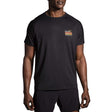 Brooks Within T-shirt de course à pied à manches courtes noir homme face