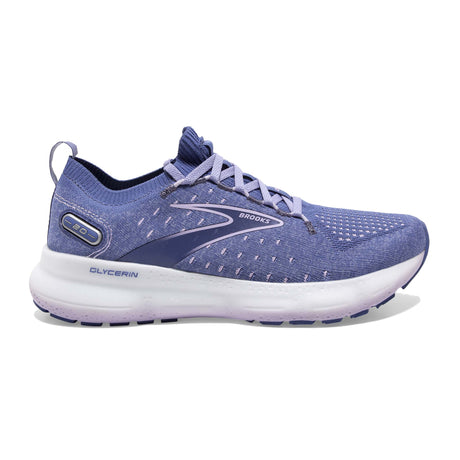 Brooks Glycerin StealthFit 20 running femme blue pastel lilac white