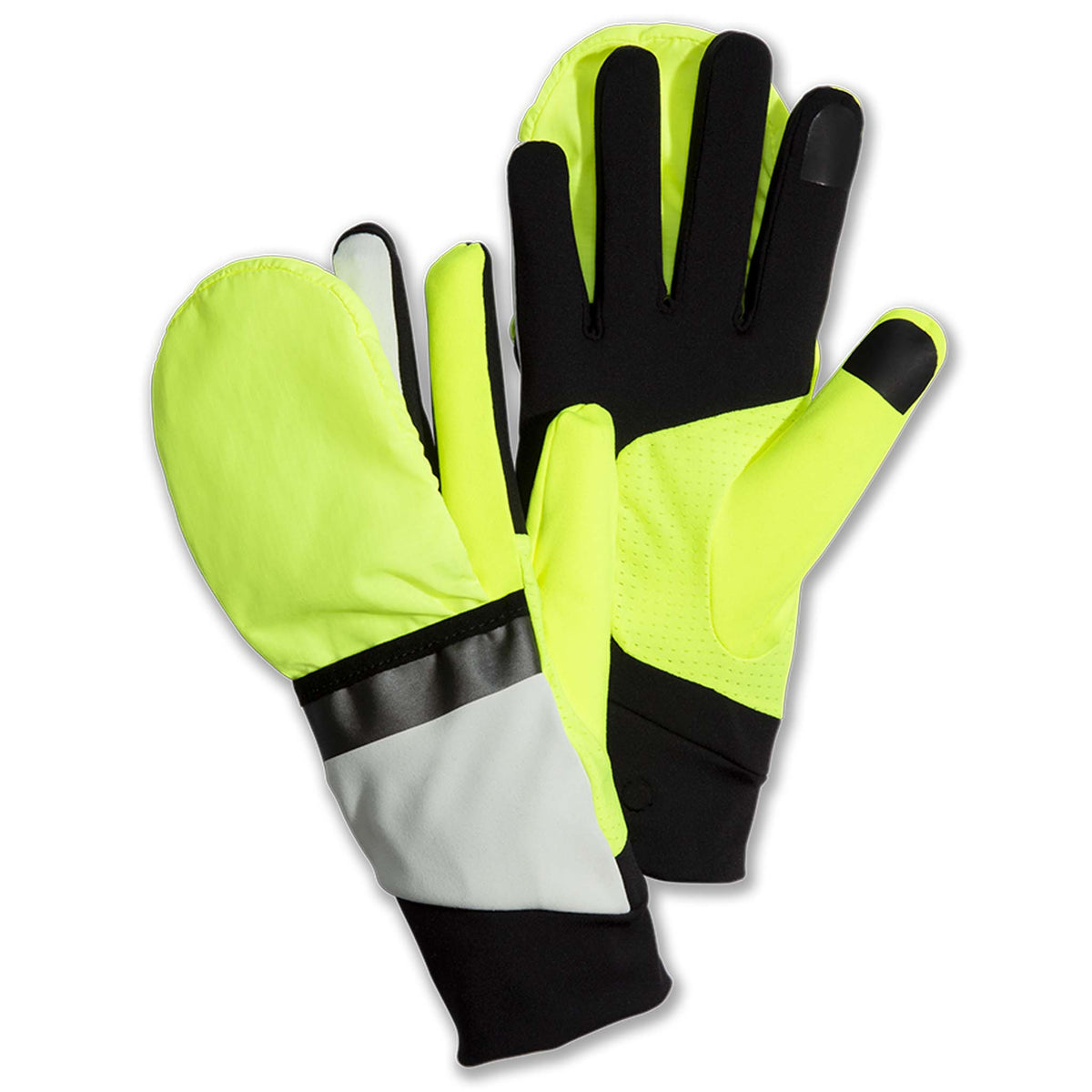 Brooks Draft Hybrid gants de course à pied unisexe icy gray black nightlife