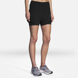 Brooks Brooks Chaser 5-inch 2-en-1 short de course à pied pour femme