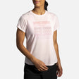Brooks Brooks Distance Graphic T-shirt de course à manches courtes pour femme