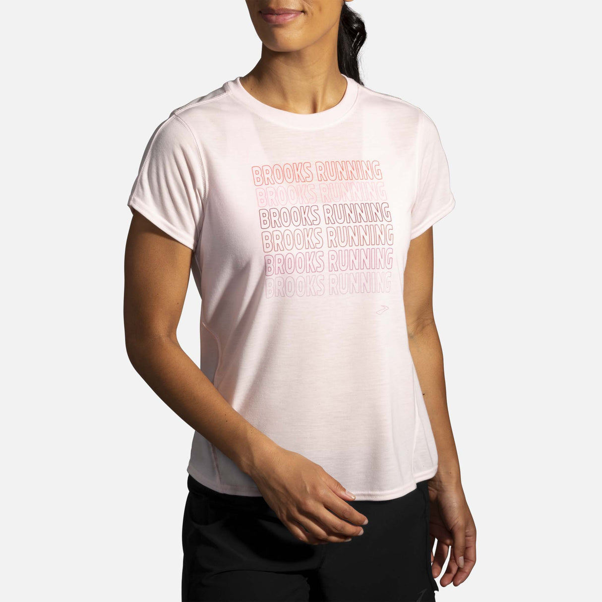 Brooks Brooks Distance Graphic T-shirt de course à manches courtes pour femme
