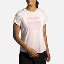 Brooks Brooks Distance Graphic T-shirt de course à manches courtes pour femme
