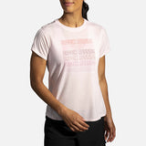 Brooks Brooks Distance Graphic T-shirt de course à manches courtes pour femme