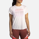Brooks Brooks Distance Graphic T-shirt de course à manches courtes pour femme