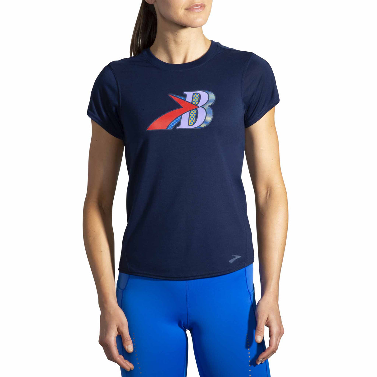 Brooks Brooks Distance Graphic T-shirt de course manches courtes pour femme
