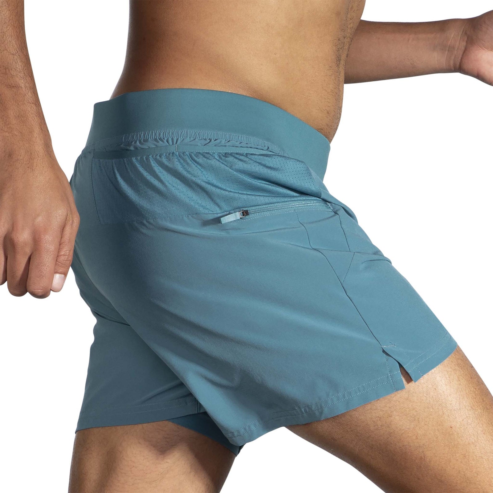 Brooks Brooks Sherpa 5-inch 2-en-1 short de course à pied homme